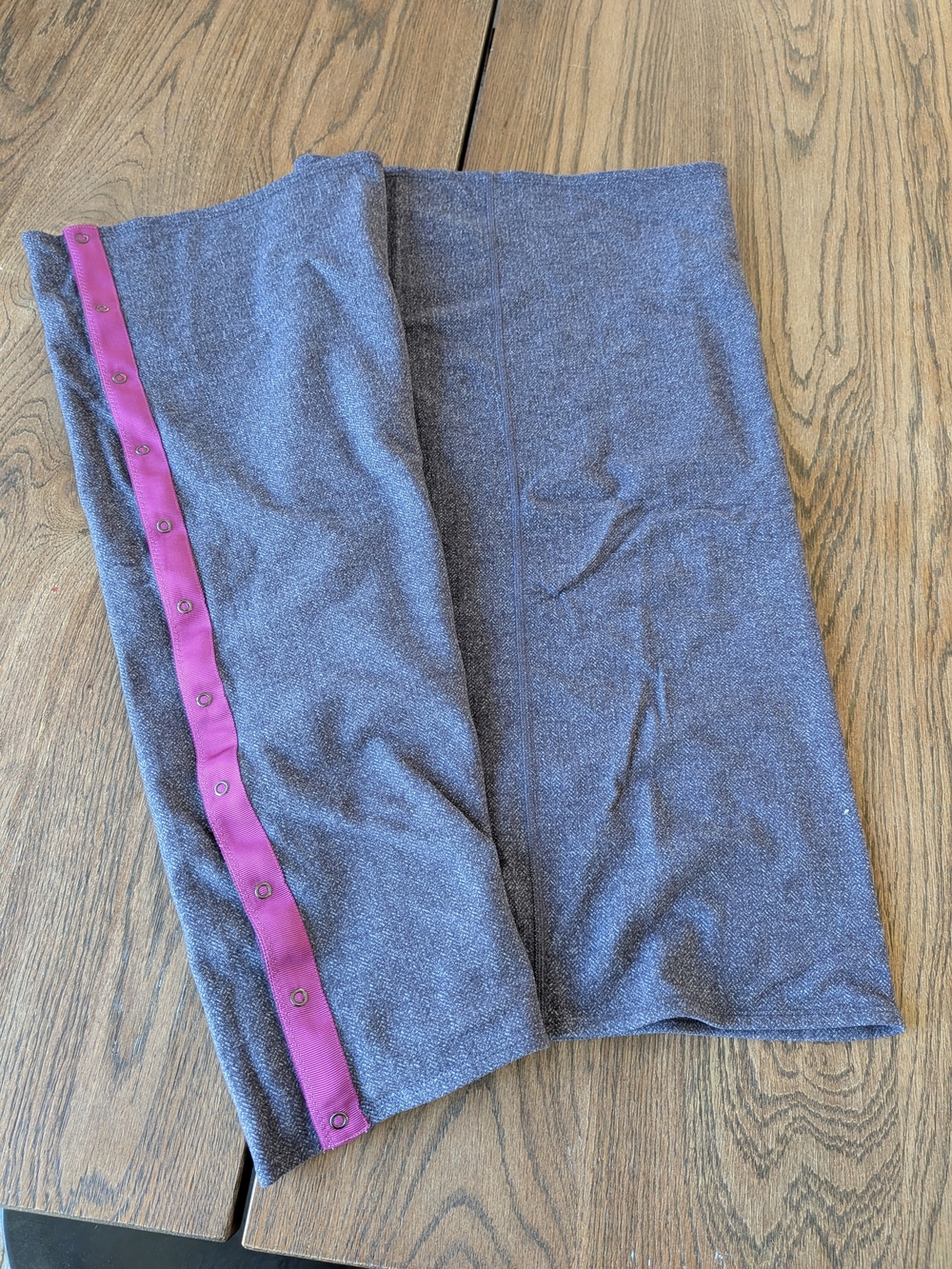 Lululemon Purple Vinyasa Snap Closure Scarf Wrap One Size